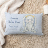 Rectangle Bluebell Bunny et Pois Keepsaké Coussin (Couverture)
