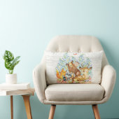 Rectangle Bois Animaux Baby Nursery Coussin (Chaise)