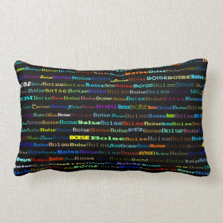 Rectangle Boise Texte Design I Lumbar Coussin