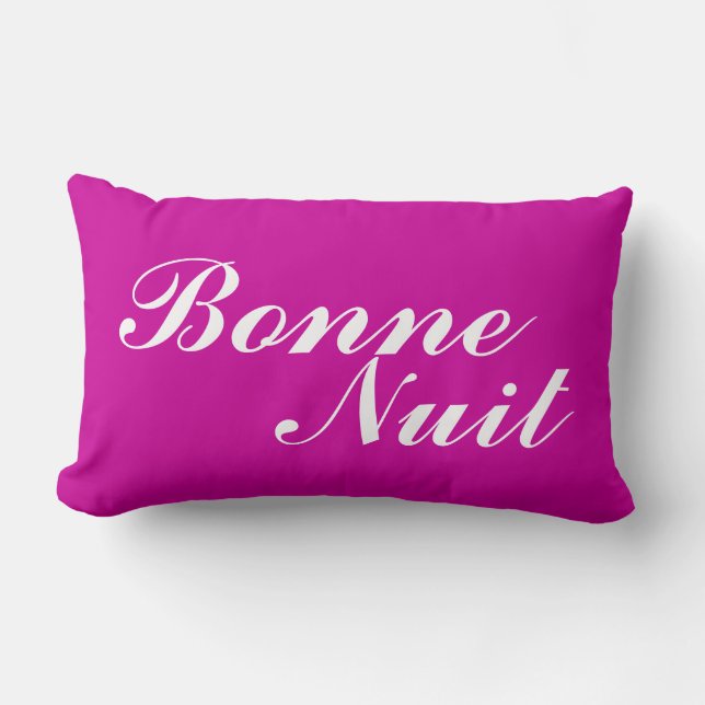 Rectangle Bonne Nuit Bed Coussin (Recto)