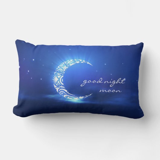 Rectangle Bonne nuit coussin préféré de lune et d'enfant (Recto)