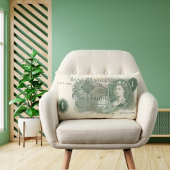 Rectangle British 1970 £1 Note Coussin - Reine Elizabeth II