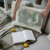 Rectangle British 1970 £1 Note Coussin - Reine Elizabeth II