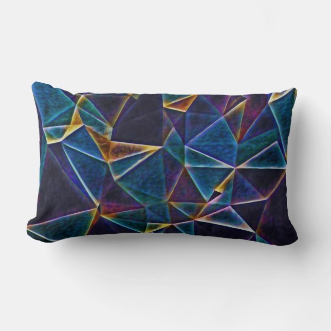Rectangle Bulles brisées Lumbar Coussin (Recto)