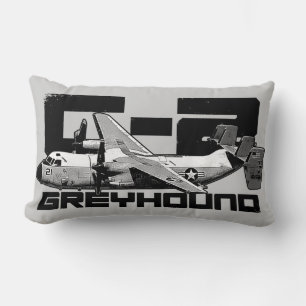 Rectangle C-2 Polyester de Greyhound Lumbar Coussin 13" x 21