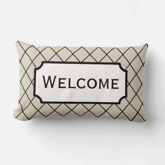 Rectangle Cadeau de Coussin de Jeté pour Chambre d'Invité d' (Recto)