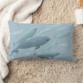 Rectangle Carreau de baleine de beluga de bébé de coussin de (Couverture)