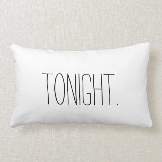 Rectangle Ce soir/pas ce soir coussin drôle de chambre à