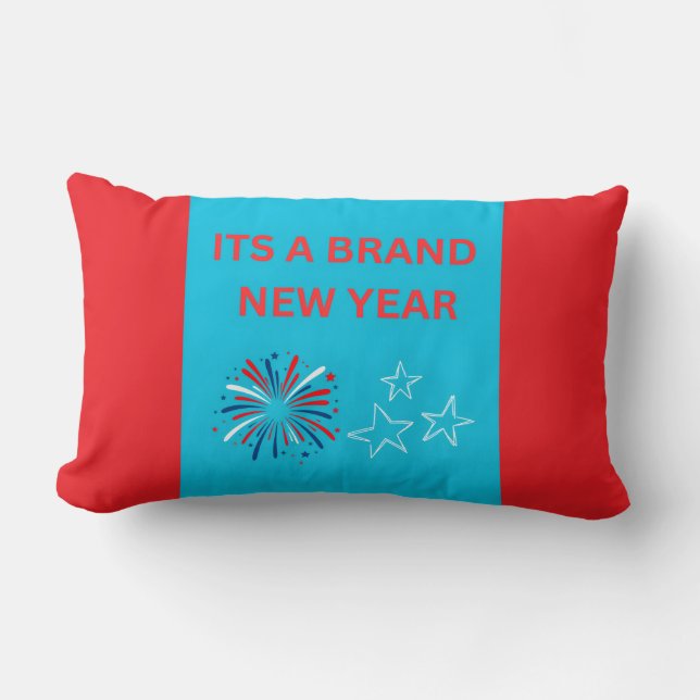 Rectangle C'est une nouvelle année Coussin de célébration de (Recto)