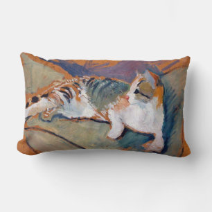 Rectangle Chat, août Macke Lumbar Coussin