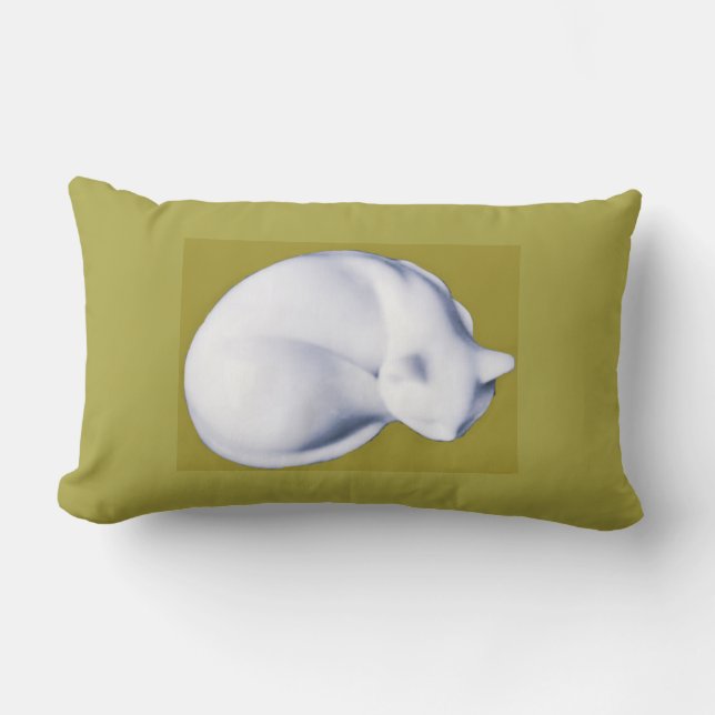 Rectangle Chat En Repose-II Coussin Lumbar (Recto)