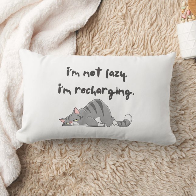 Rectangle Chat - Je ne suis pas un Coussin paresseux (Couverture)