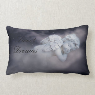 Rectangle Cherub Dormir Doucement Sur Le Coussin Lumbar Des 