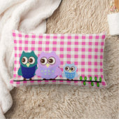 Rectangle Chouettes Famille American Mojo Coussin (Couverture)