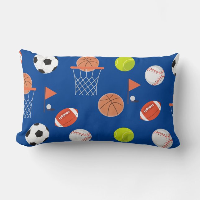 Rectangle Collection de boules de sport Lumbar Coussin (Recto)