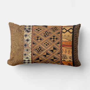 Rectangle conception ethnique sur le coussin lombaire