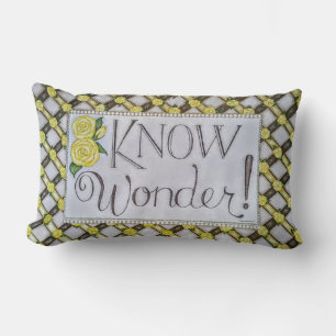 Rectangle Connaissez la Merveille ! - Coussin de jet (Lombai
