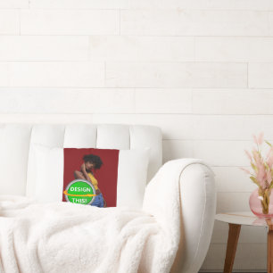 Rectangle COOL ! Coussin Lumbar 13" x 21" coton - Personnali