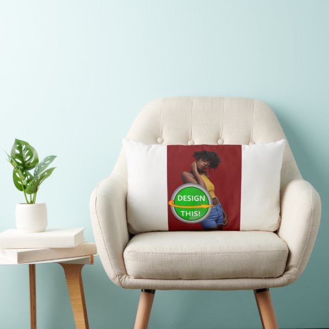 Rectangle COOL ! Coussin Lumbar 13" x 21" Polyester - Person (Chaise)