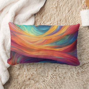 Rectangle Couleurs - Coussin Lombaire 13" x 21"
