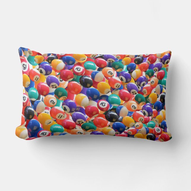 Rectangle Couleurs Traditionnelles De Boule De Huit, Coussin (Recto)