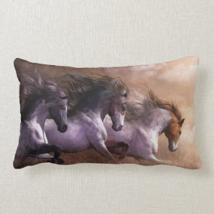 Rectangle Courez au coussin de concepteur de liberté