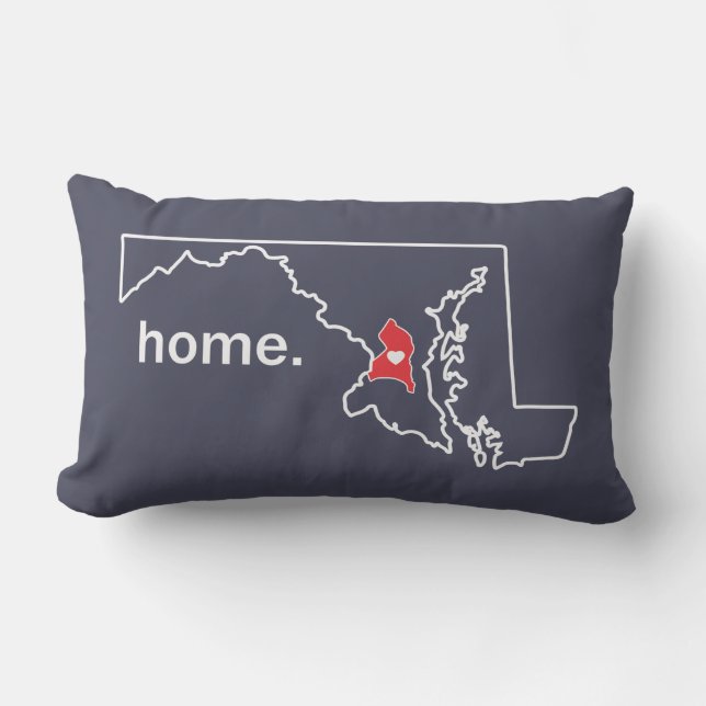 Rectangle Coussin à la maison du comté du Maryland - Cie. de (Recto)