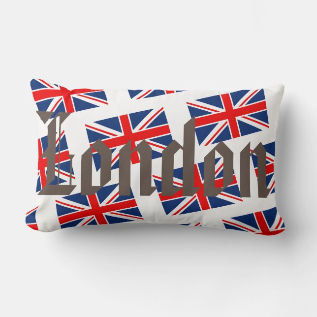 Rectangle Coussin à motif d'impression du drapeau britanniqu (Recto)