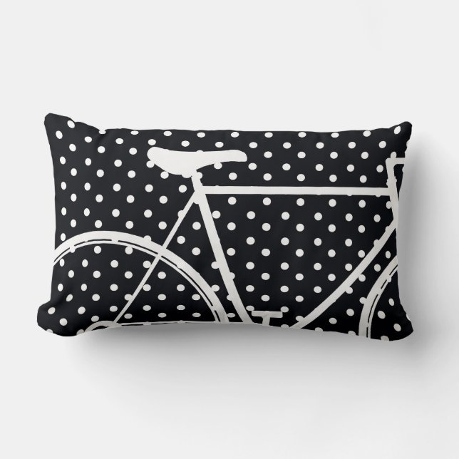 Rectangle Coussin abstrait de vélo (Recto)