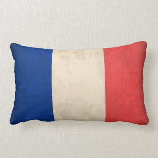Rectangle Coussin affligé par drapeau de la France -