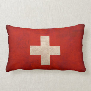 Rectangle Coussin affligé par drapeau de la Suisse