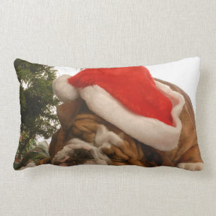 Rectangle Coussin anglais de Noël de sommeiller de