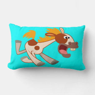 Rectangle Coussin animé Cartoon Pinto Horse Lumbar