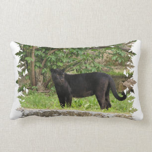 Rectangle Coussin arpentant de panthère
