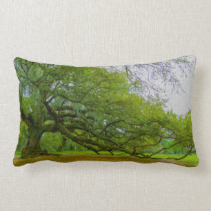 Rectangle Coussin artistique géant du chêne