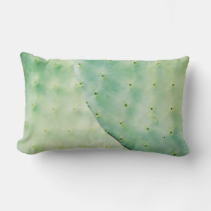 Rectangle Coussin aux feuilles de poirier Figue de Barbarie