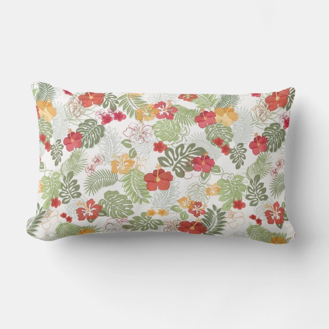 Rectangle Coussin avec impression exotique (Recto)