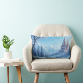 Rectangle coussin avec un paysage fantastique - hiver émouva (Chaise)