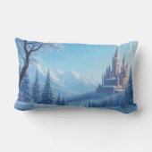 Rectangle coussin avec un paysage fantastique - hiver émouva (Verso)