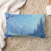 Rectangle coussin avec un paysage fantastique - hiver émouva (Couverture)