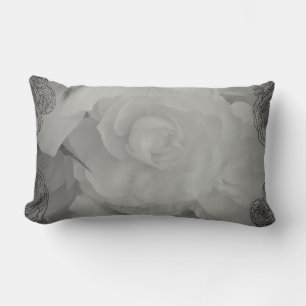 Rectangle Coussin Bégonia blanc