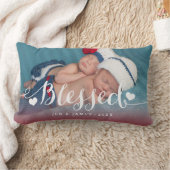 Rectangle Coussin béni de photo de Valentines de naissance (Couverture)