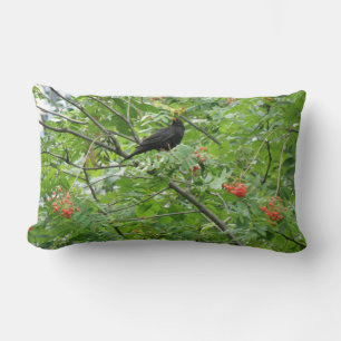 Rectangle Coussin Blackbird et Berries
