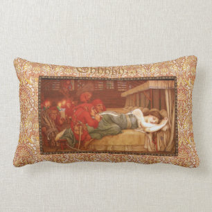 Rectangle Coussin blanc de neige