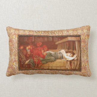 Rectangle Coussin blanc de neige