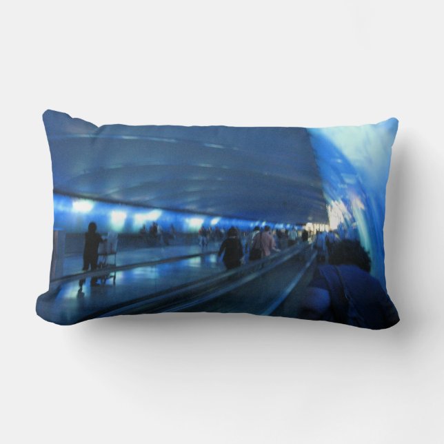 Rectangle Coussin bleu de manière (Recto)