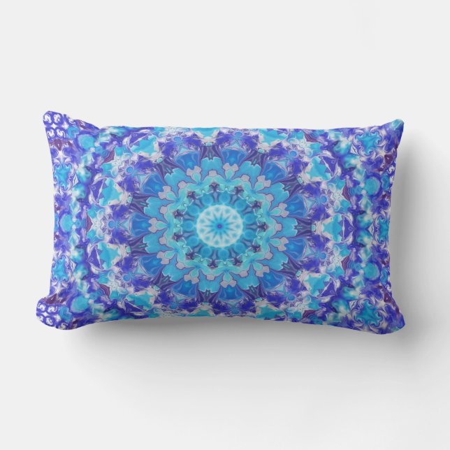 Rectangle Coussin Blue Mandala Lumbar (Recto)