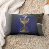 Rectangle Coussin "Brew Time" – Design Sablier et Café, Élég (Couverture)