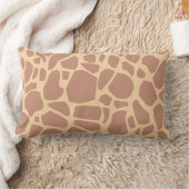 Rectangle Coussin Brown en bois d'impression Giraffe (Couverture)