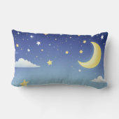 Rectangle Coussin Ciel De Nuit Lunaire (Verso)